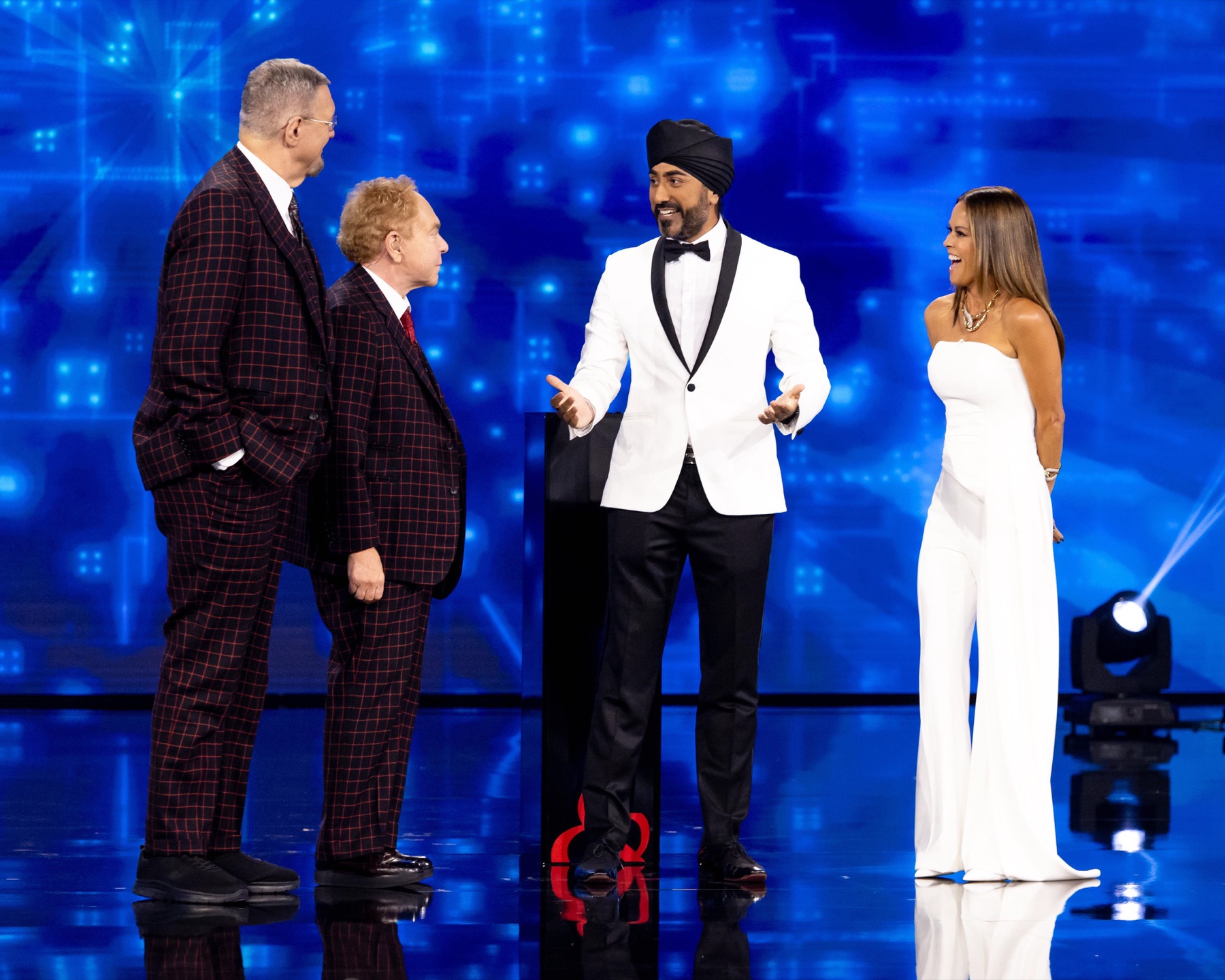 Magic Singh performing on a major television stage